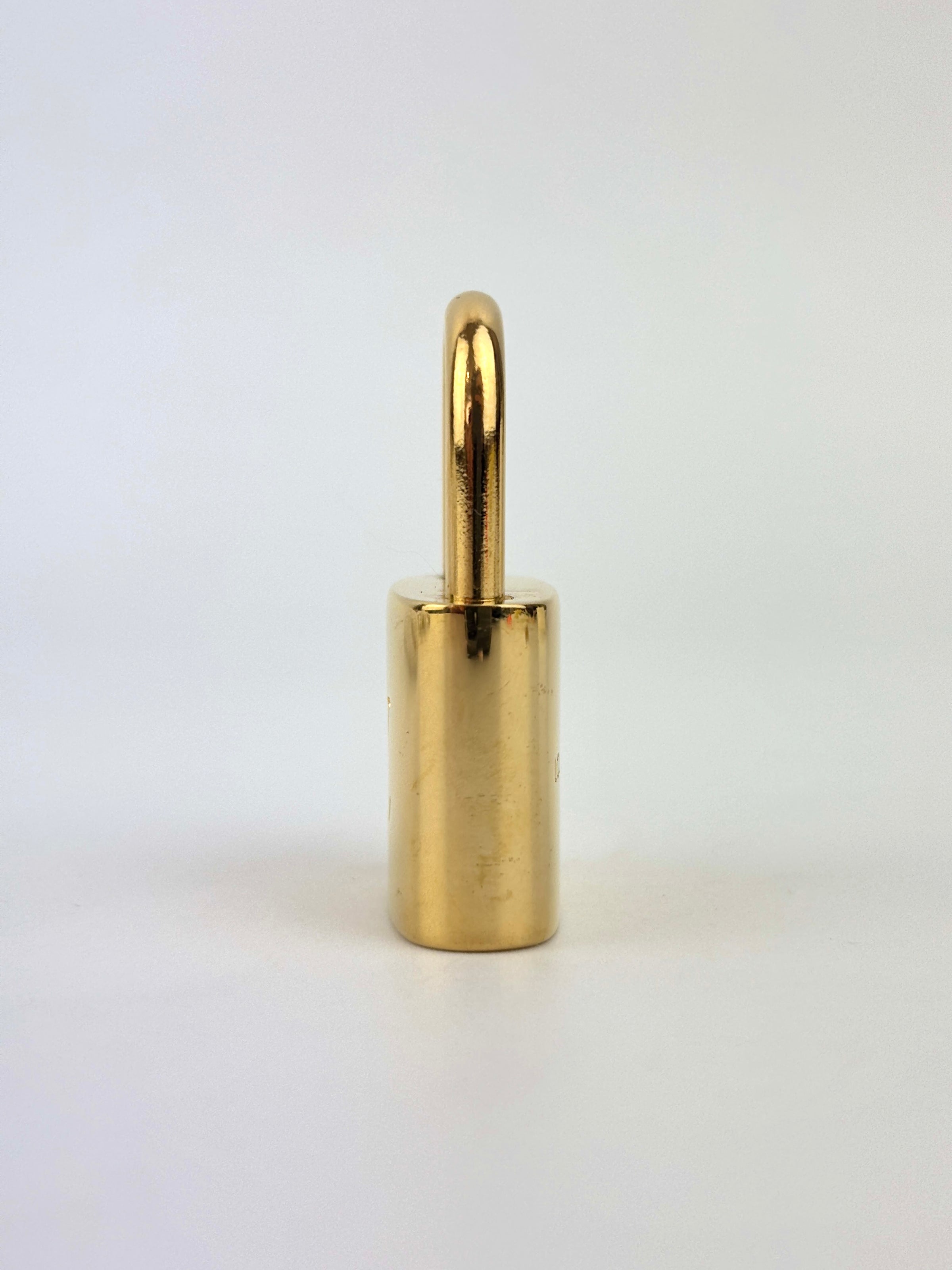 Gold Tone Padlock & Keys #301