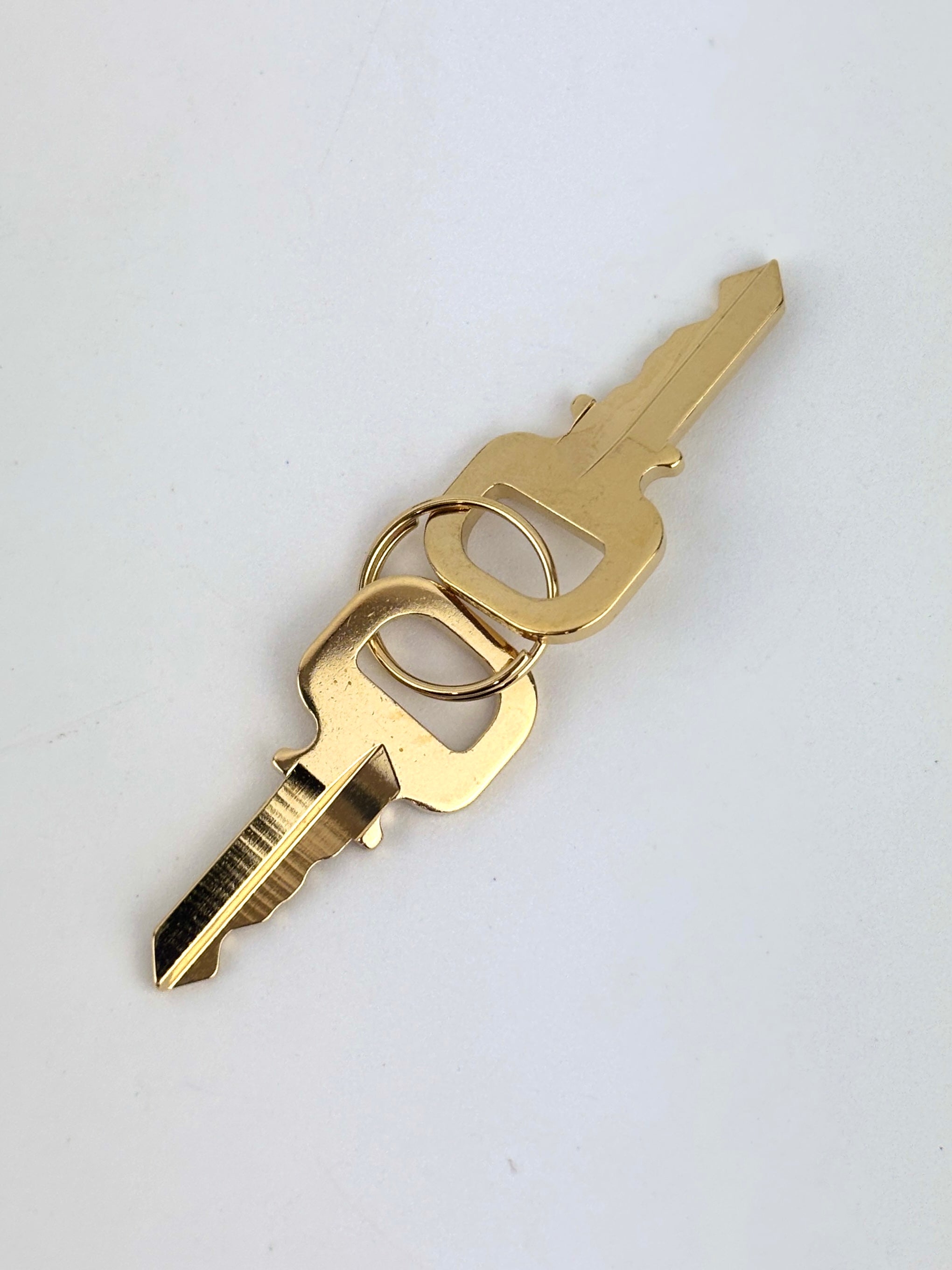 Gold Tone Padlock & Keys #301