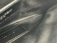 504922 Black Matelasse Quilted Monogram Bill Pouch