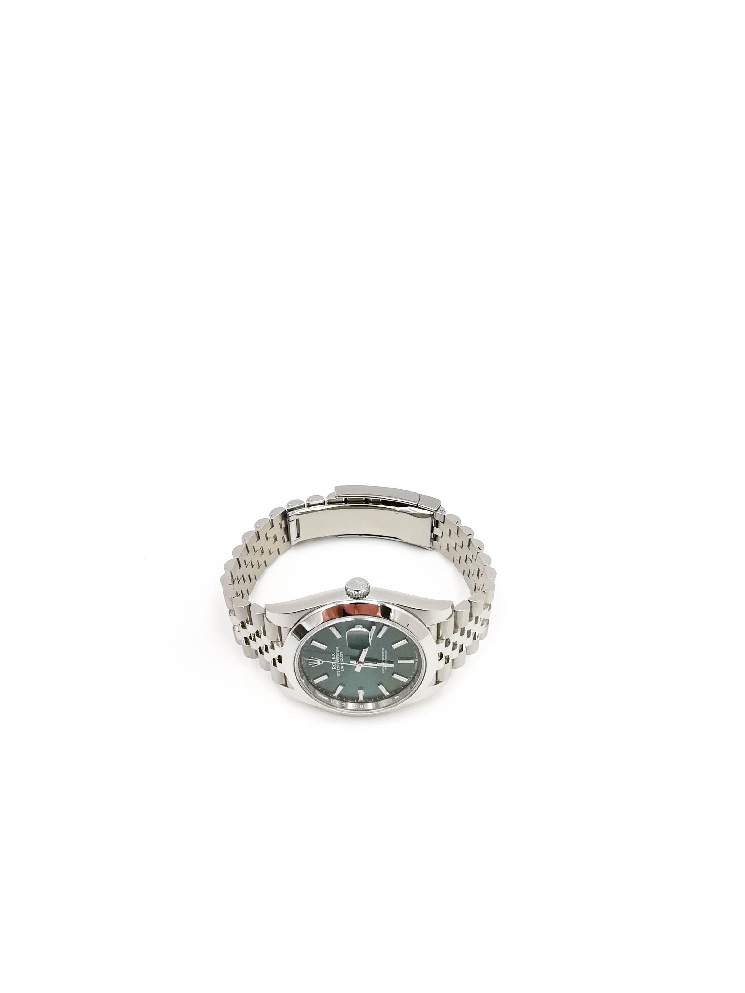Datejust 41 Mint Green Index Oyster