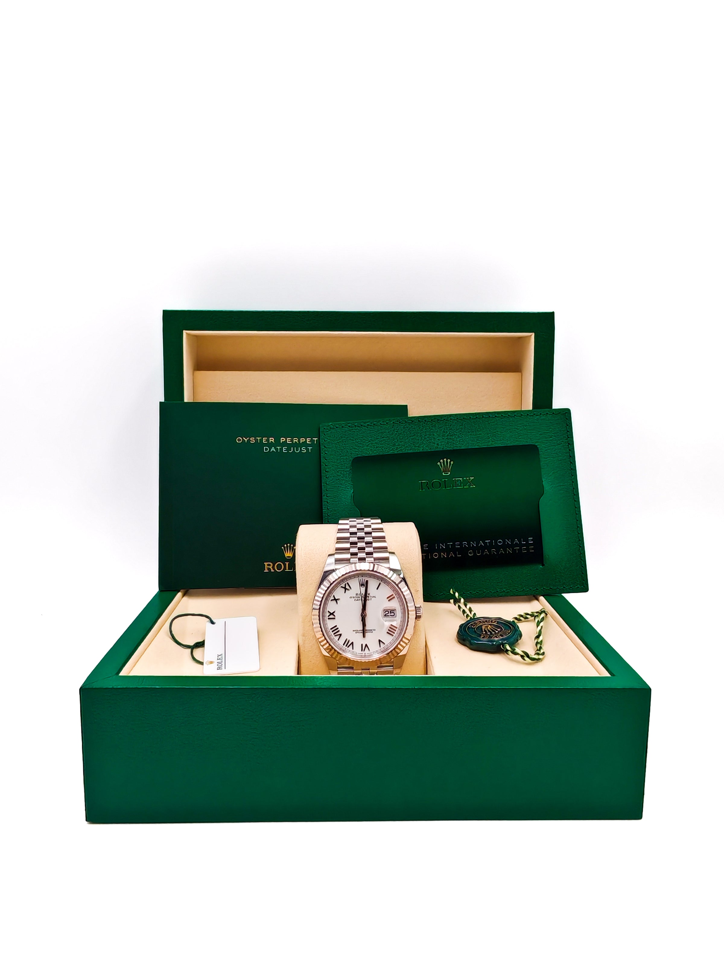 Datejust 41 White Roman Jubilee