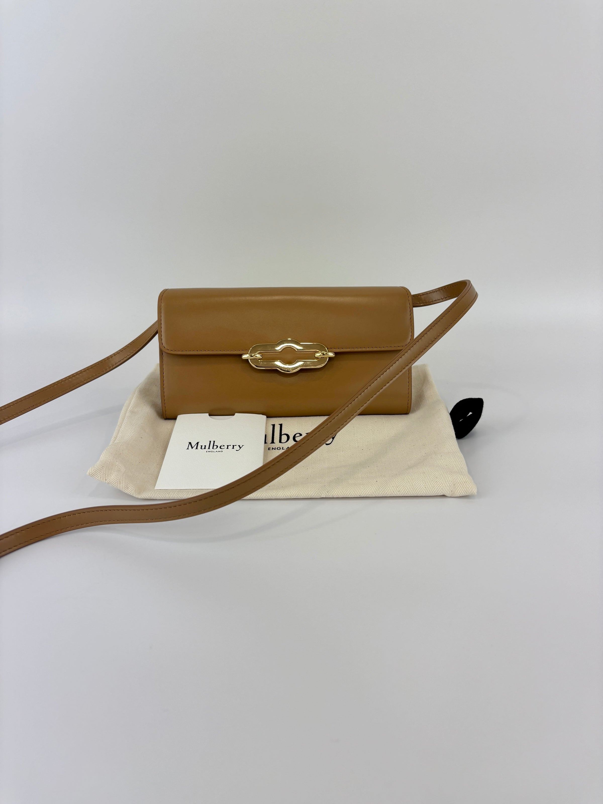 Pimlico Wallet on Strap Sable Super Lux Calf Crossbody