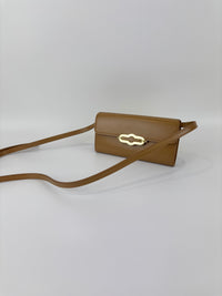 Pimlico Wallet on Strap Sable Super Lux Calf Crossbody