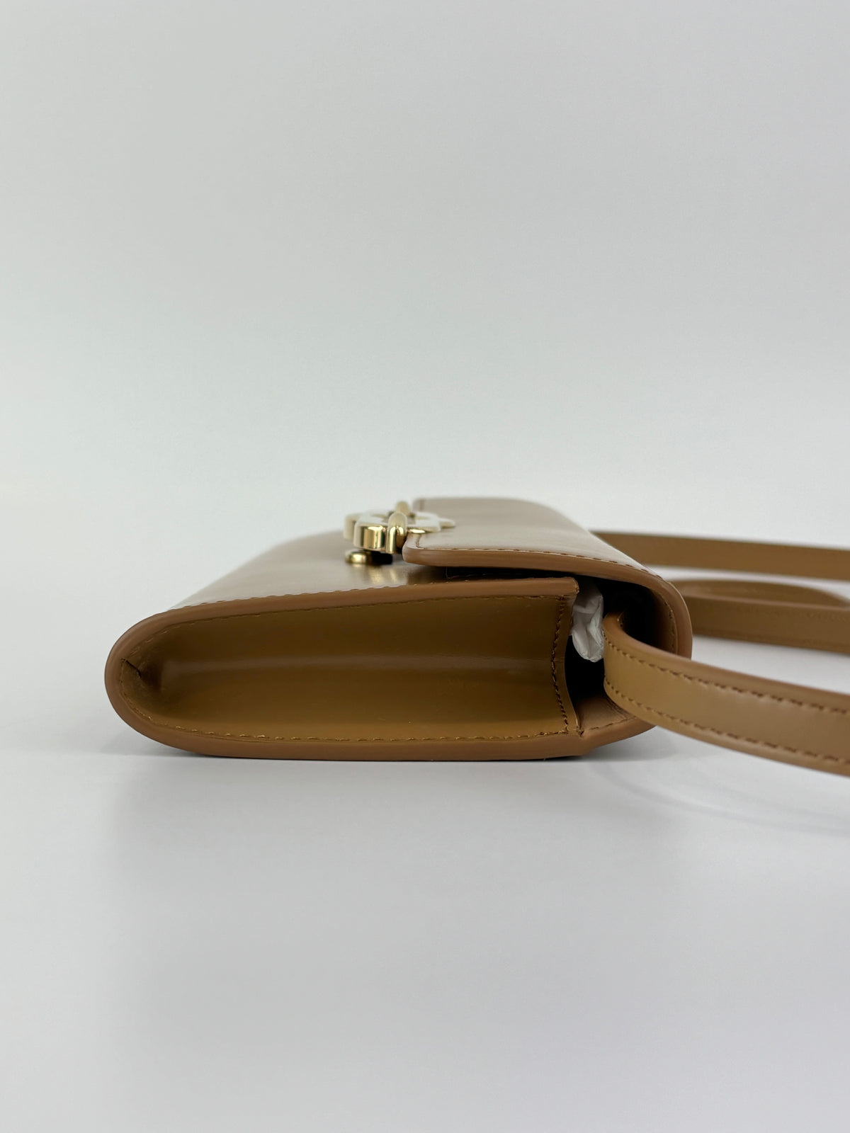 Pimlico Wallet on Strap Sable Super Lux Calf Crossbody