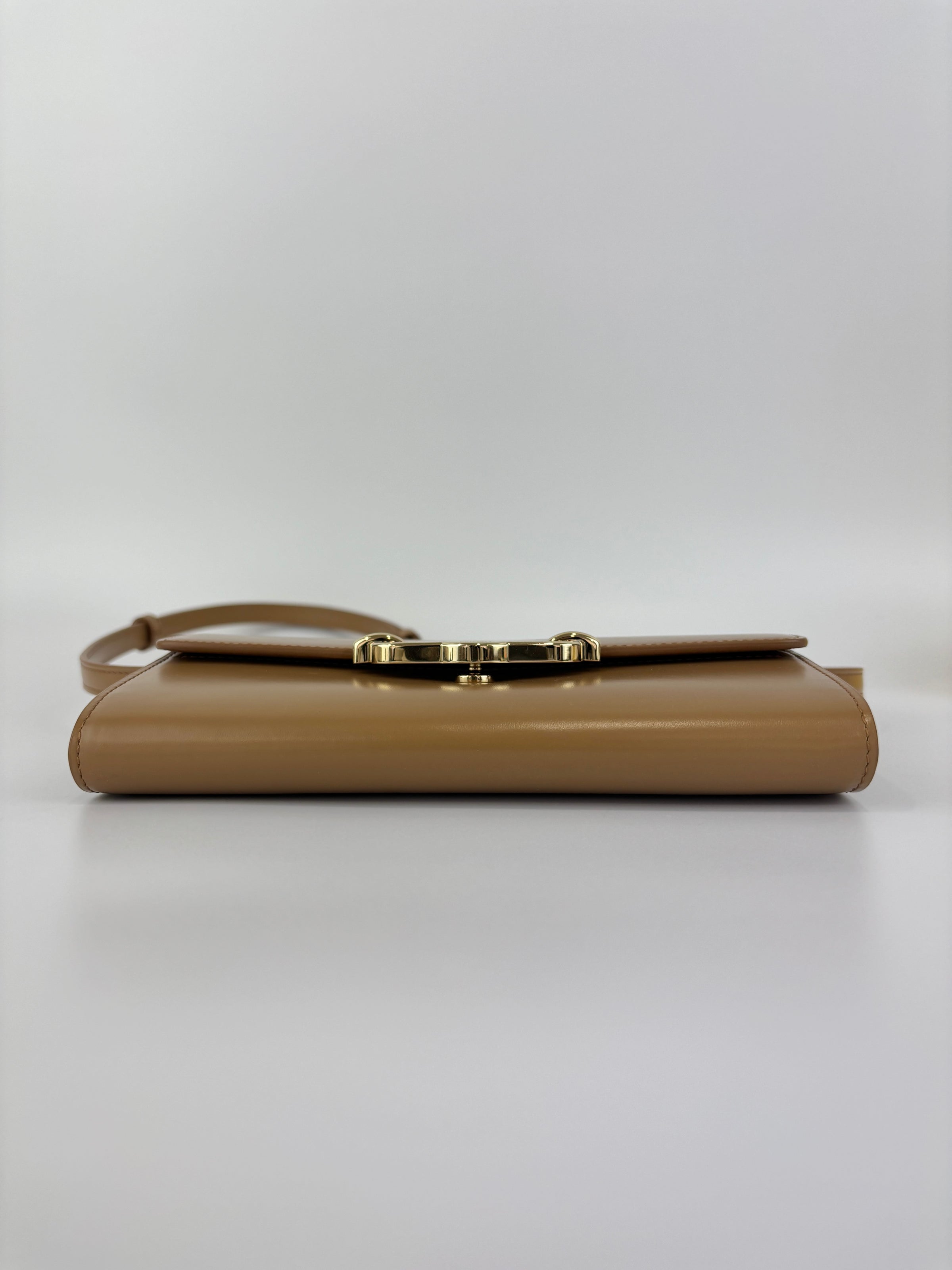 Pimlico Wallet on Strap Sable Super Lux Calf Crossbody
