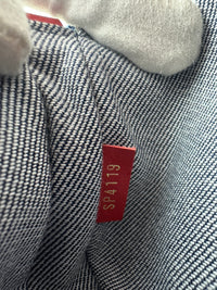 Multi Pochette Accessoires Denim Monogram Patchwork Check Blue/Red