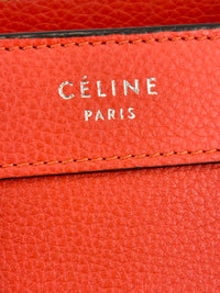 Nano Luggage in Red Grained Leather