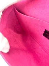 路易威登 Felicie 手袋 压纹皮革 黑/粉