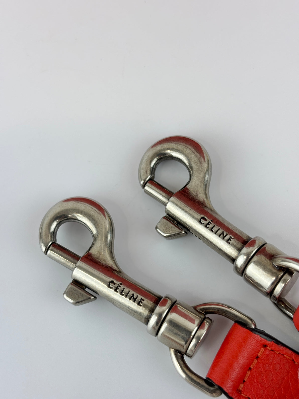 Nano Luggage in Red Grained Leather