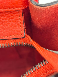 Nano Luggage in Red Grained Leather