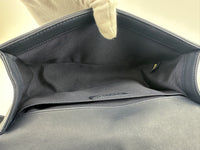 Old Medium Boy Chevron Lambskin Navy PHW