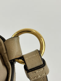 Ophidia GG Mini Bucket Bag in White/Beige