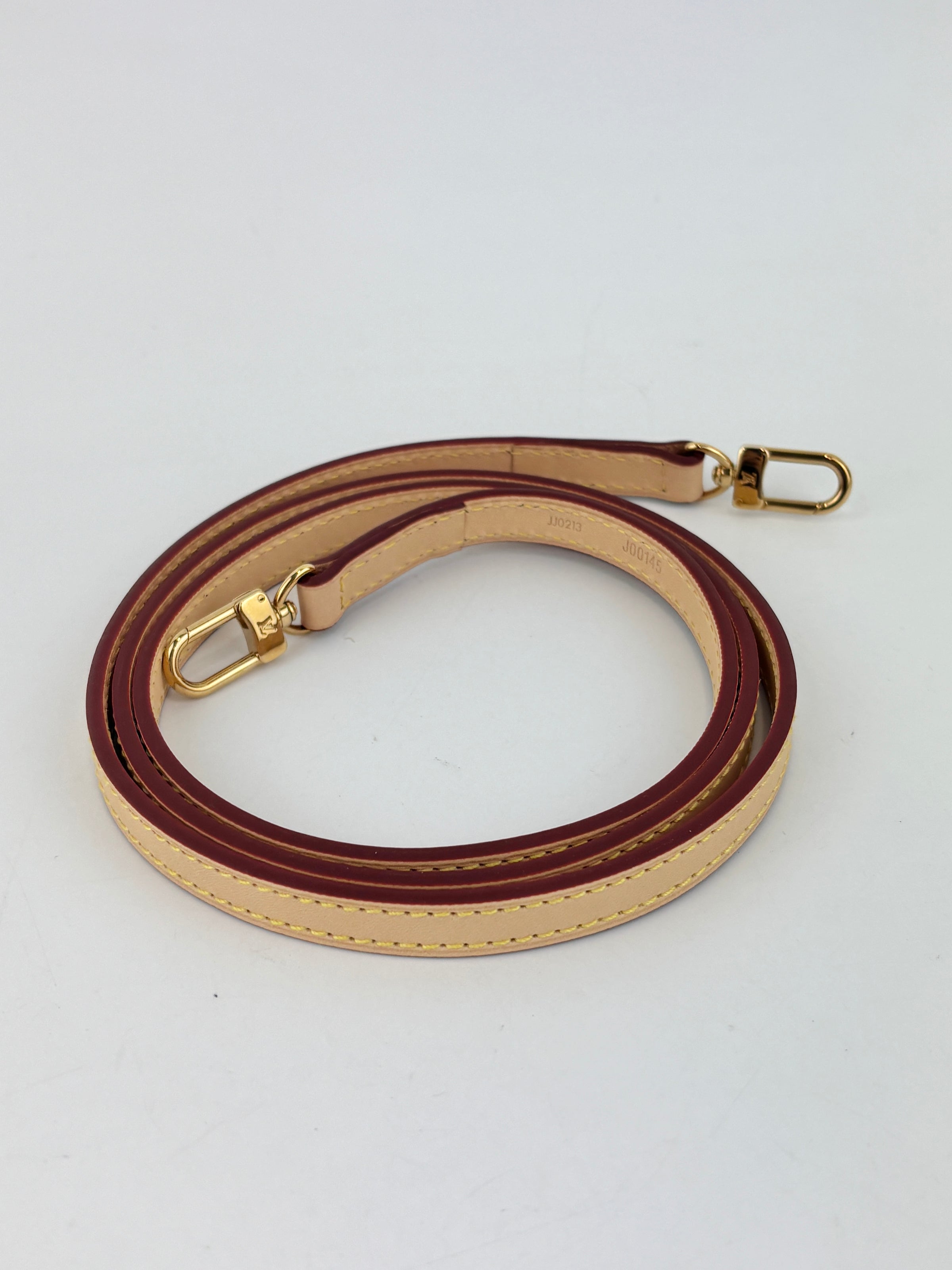 J00145 Vachetta Natural Cowhide Leather Shoulder Strap