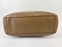 PST XL Tote in Khaki Brown Caviar Leather SHW