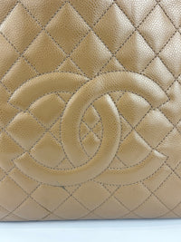 PST XL Tote in Khaki Brown Caviar Leather SHW
