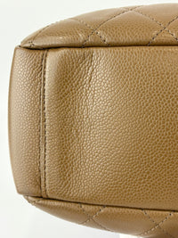 PST XL Tote in Khaki Brown Caviar Leather SHW