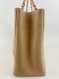 GST Tote in Beige Caviar GHW