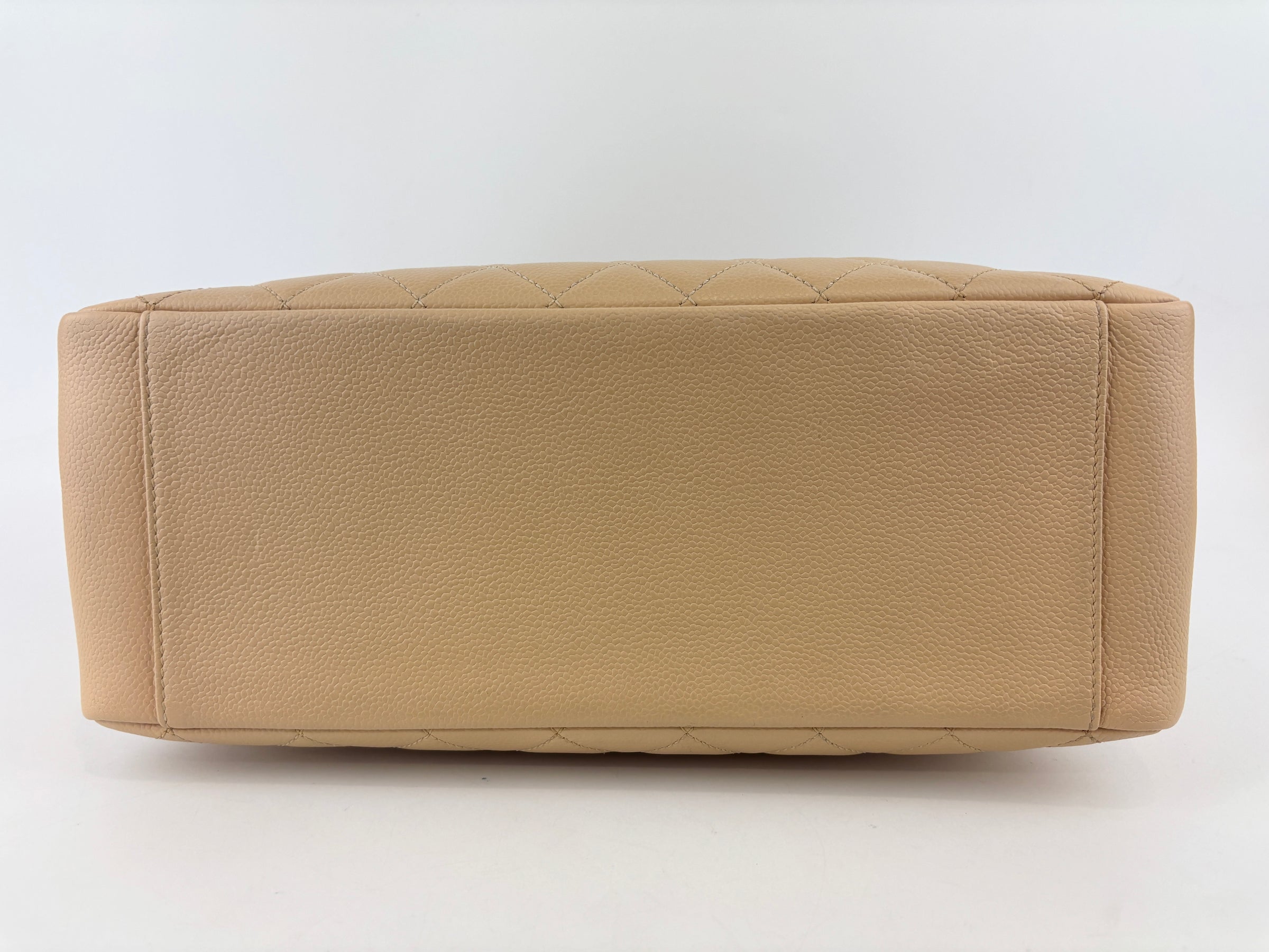 GST Tote in Beige Caviar GHW
