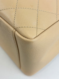 GST Tote in Beige Caviar GHW