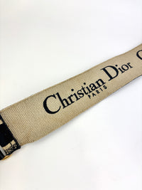 Navy Oblique Diorquake Clutch with Long Strap