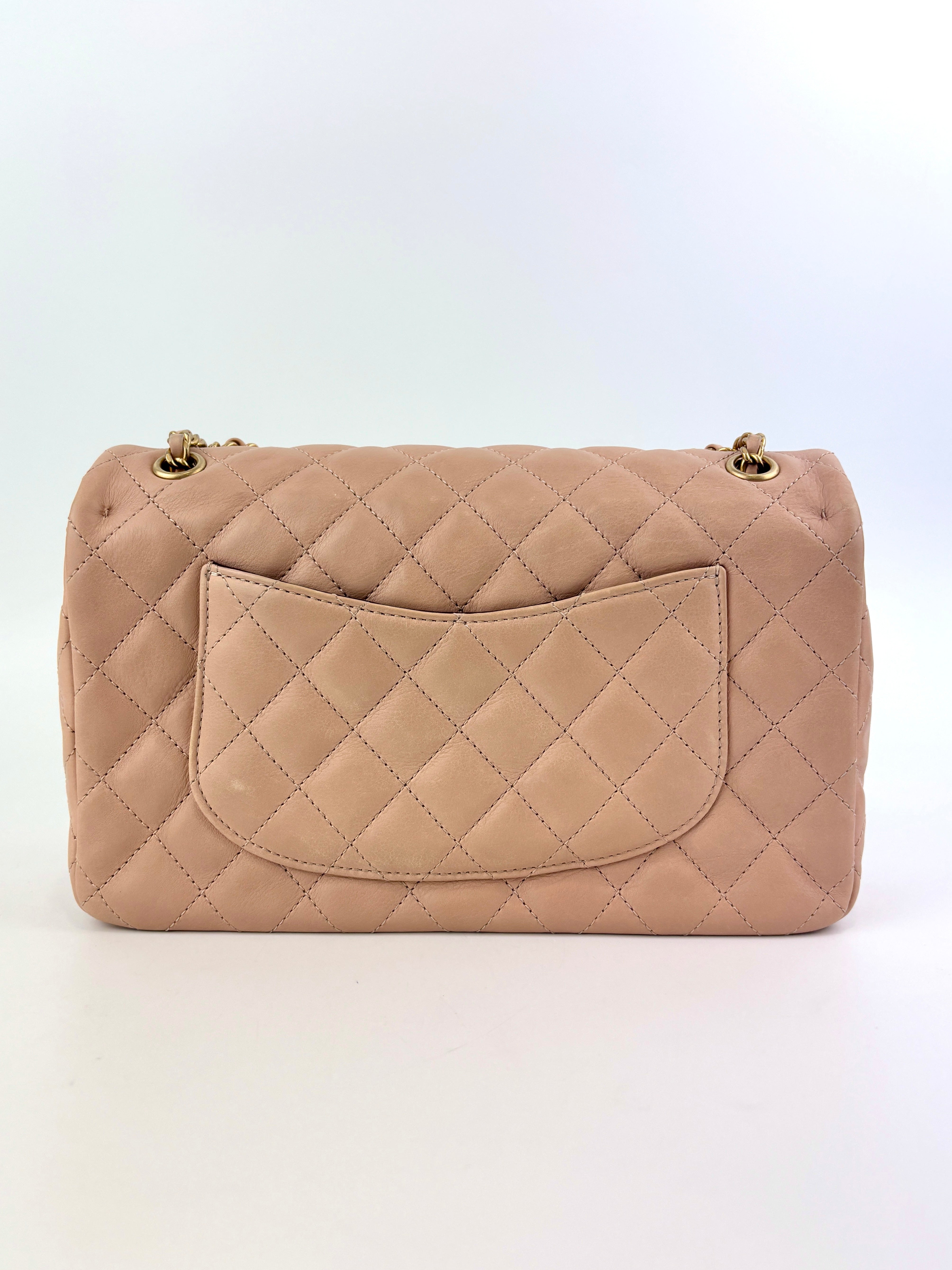 Chanel Beige Paris-Cosmopolite Rock the Corner Flap Bag | Glampot