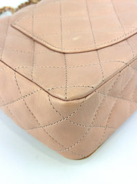 Beige Paris-Cosmopolite Rock the Corner Flap Bag Matte GHW