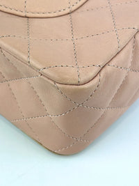 Beige Paris-Cosmopolite Rock the Corner Flap Bag Matte GHW
