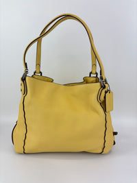 29800 Scalloped Edie 31 in Sunflower Yellow Pebble Leather