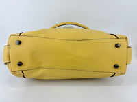 29800 Scalloped Edie 31 in Sunflower Yellow Pebble Leather
