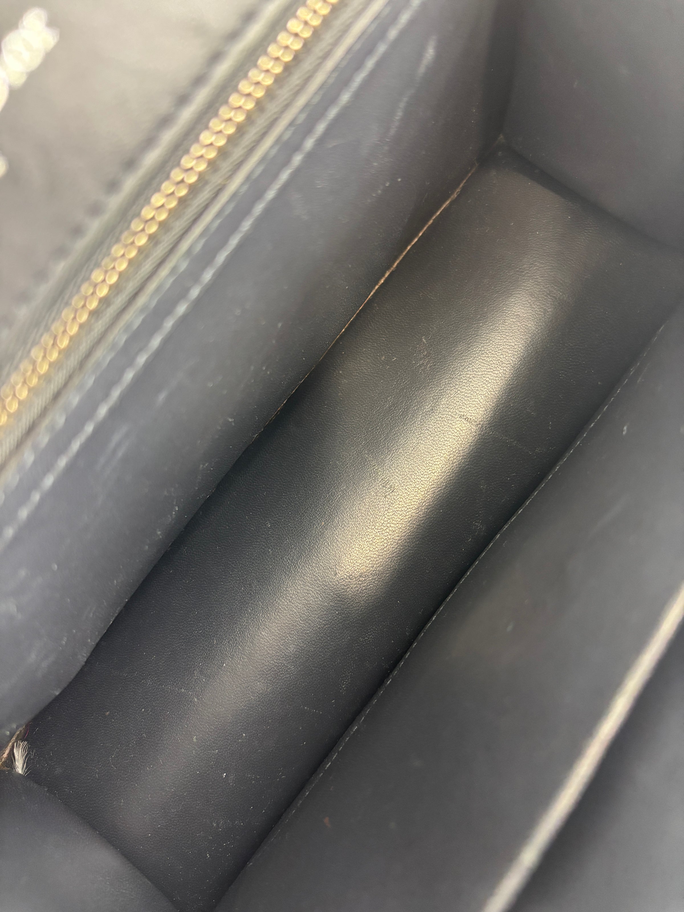 Medium Diorama Bag Silver Metallic Micro Cannage