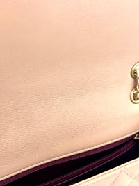 Beige Paris-Cosmopolite Rock the Corner Flap Bag Matte GHW