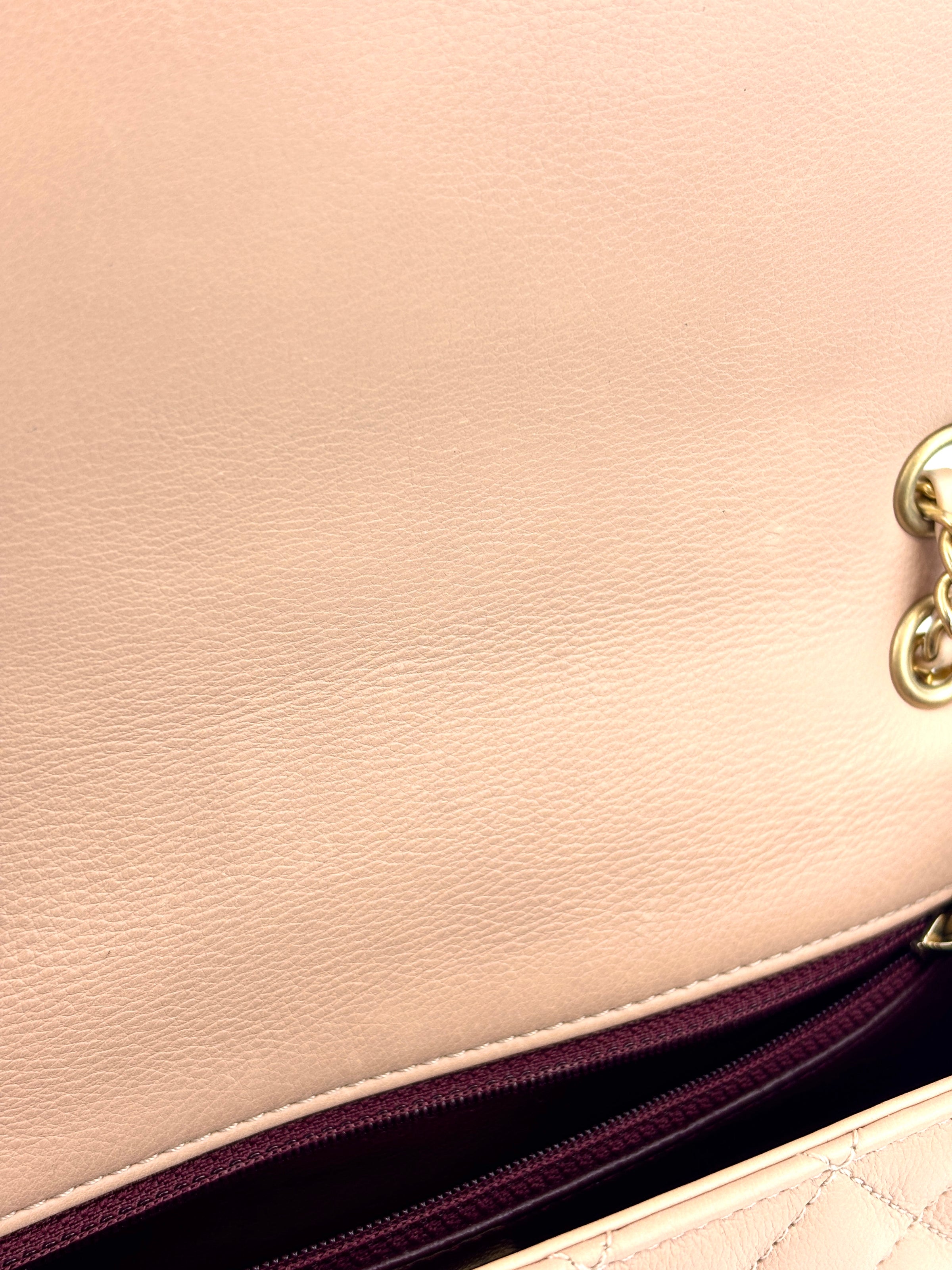 Beige Paris-Cosmopolite Rock the Corner Flap Bag Matte GHW