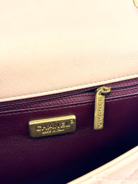 Beige Paris-Cosmopolite Rock the Corner Flap Bag Matte GHW