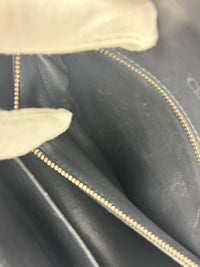 Medium Diorama Bag Silver Metallic Micro Cannage
