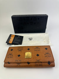 Heritage Line Wallet Synthetic Cognac