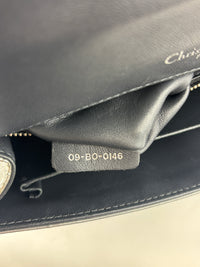 Medium Diorama Bag Silver Metallic Micro Cannage