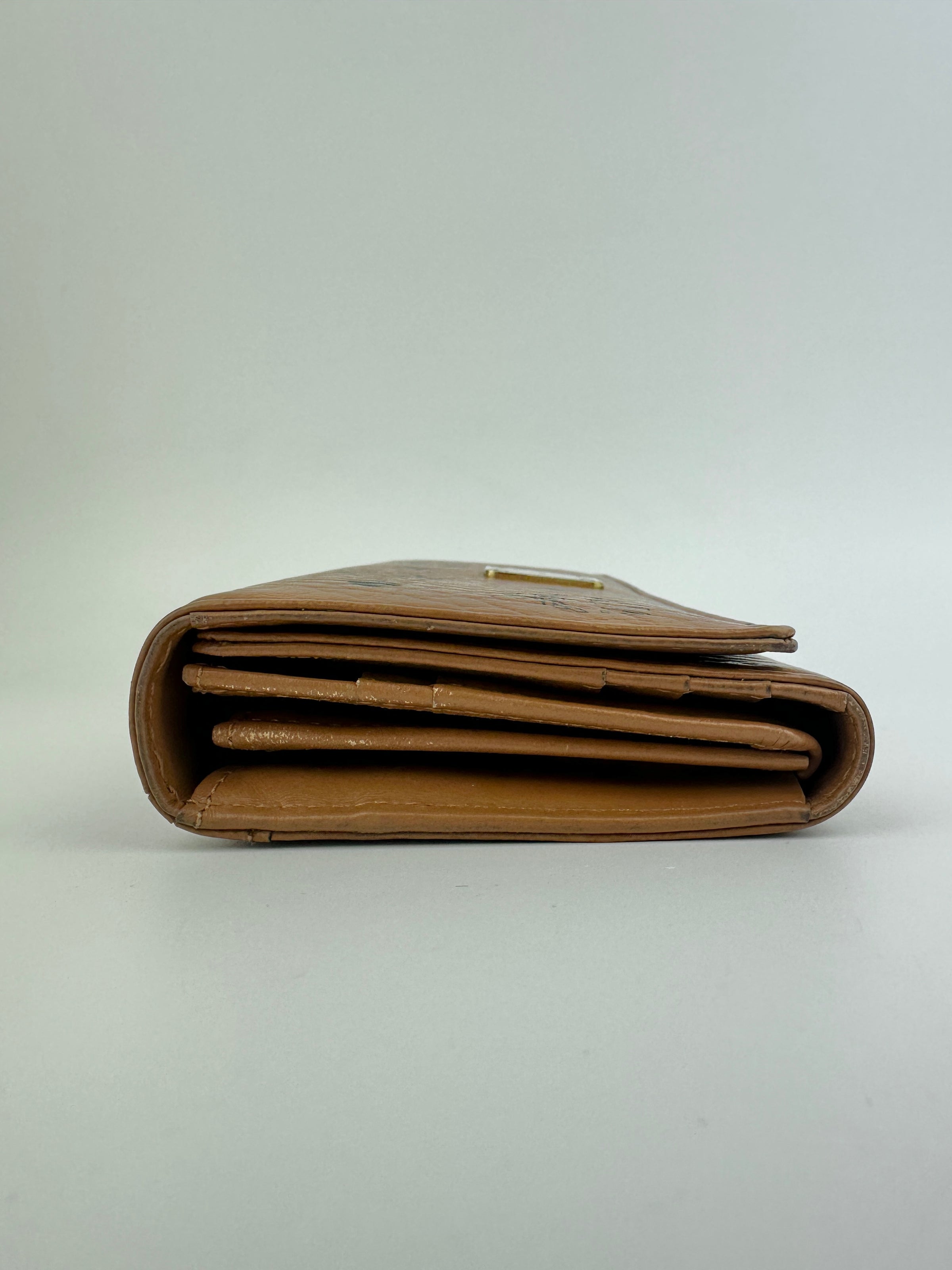 Heritage Line Wallet Synthetic Cognac