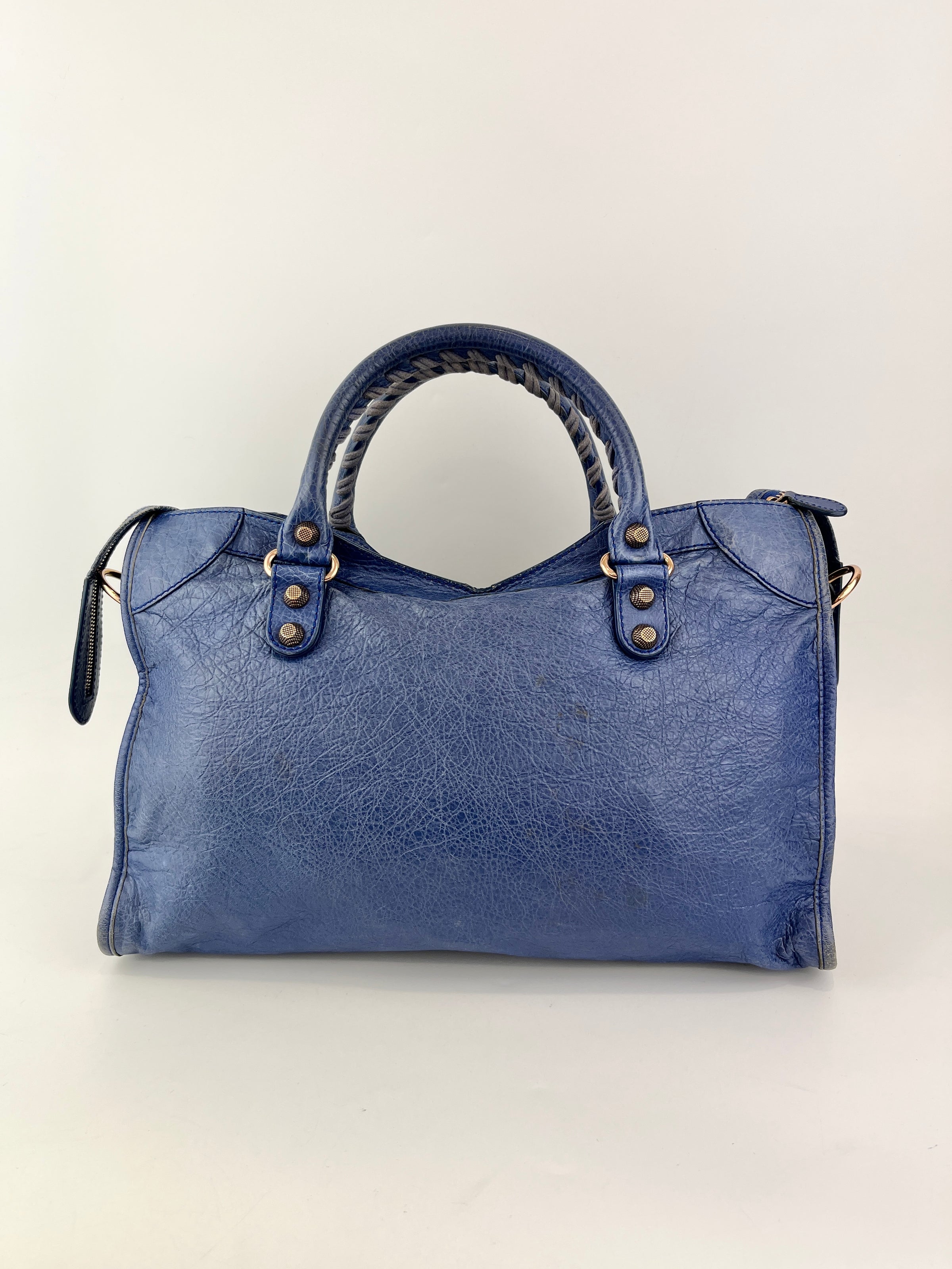 Bluette Lambskin Leather Giant 12 City Bag RGHW
