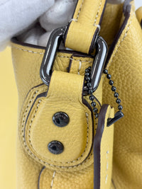 29800 Scalloped Edie 31 in Sunflower Yellow Pebble Leather