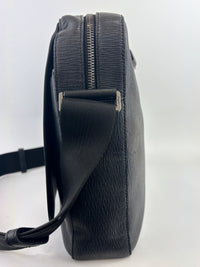 EO-24 0485 Black Textured Leather Briefcase / Laptop Bag