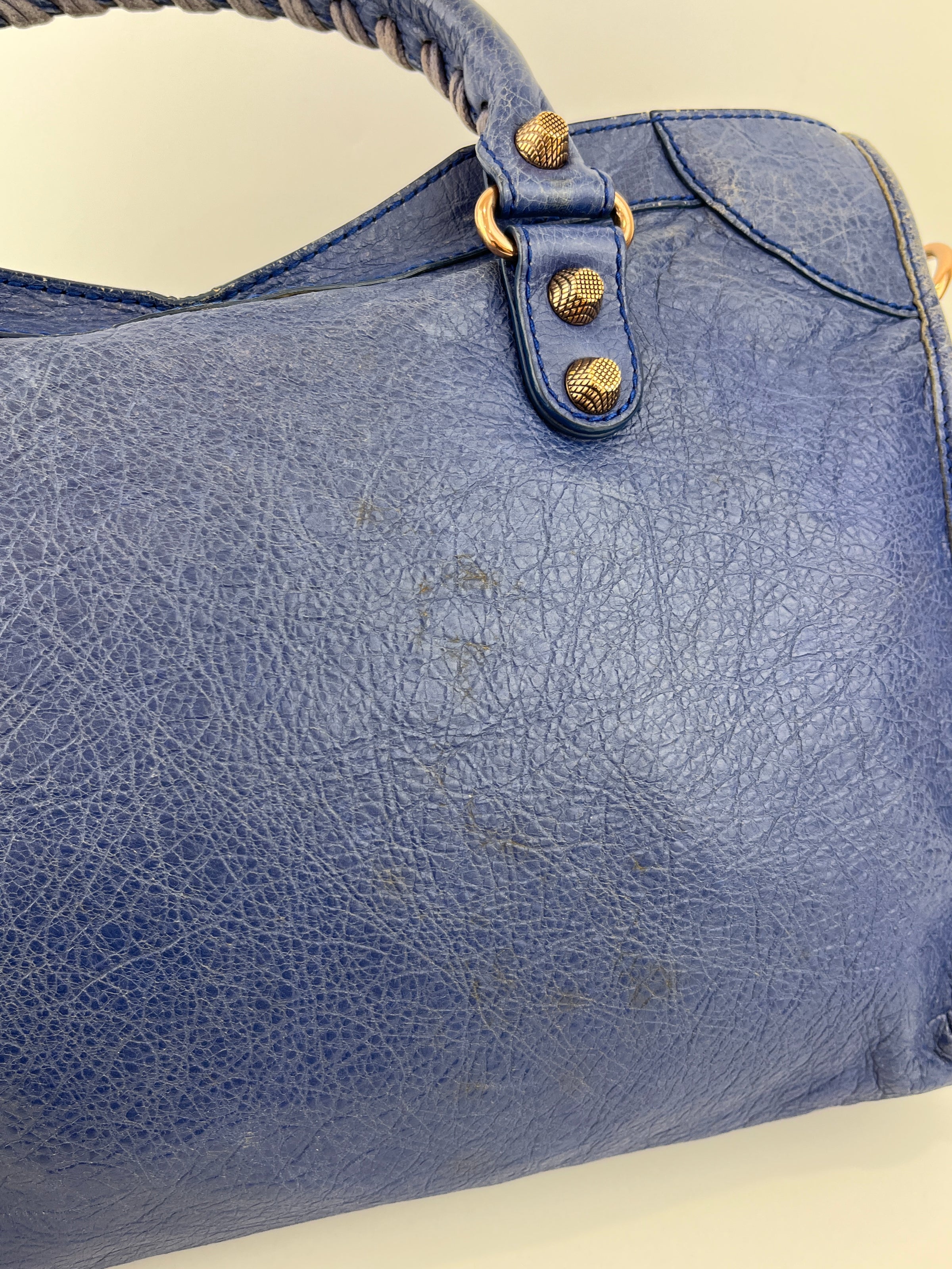 Bluette Lambskin Leather Giant 12 City Bag RGHW