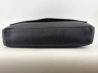 EO-24 0485 Black Textured Leather Briefcase / Laptop Bag