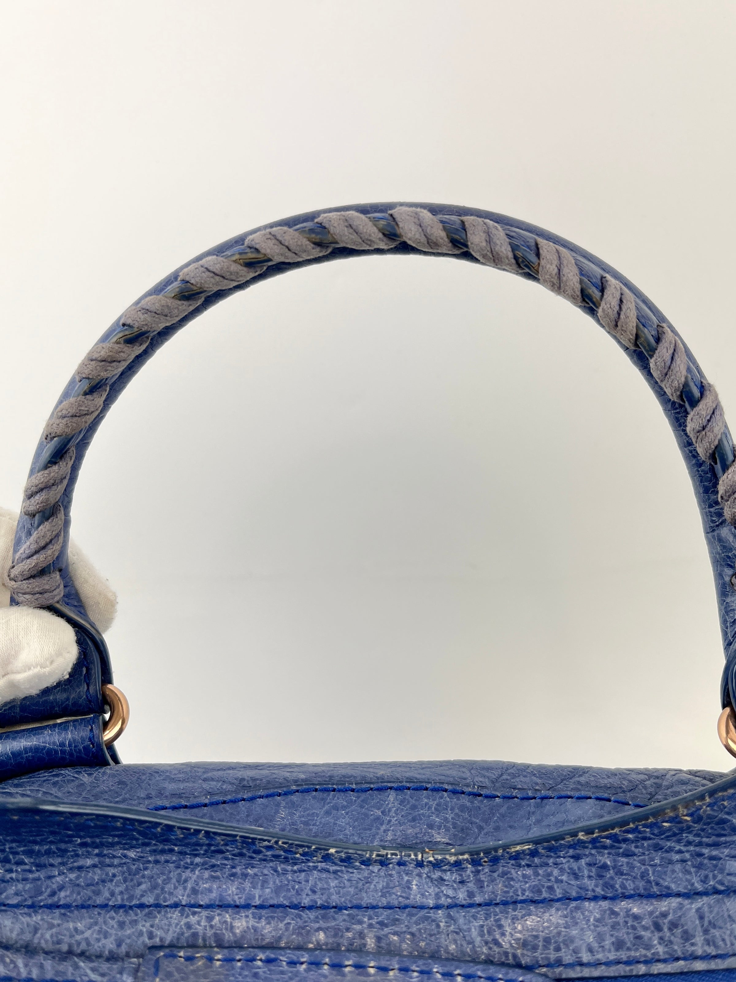 Bluette Lambskin Leather Giant 12 City Bag RGHW