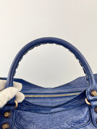 Bluette Lambskin Leather Giant 12 City Bag RGHW