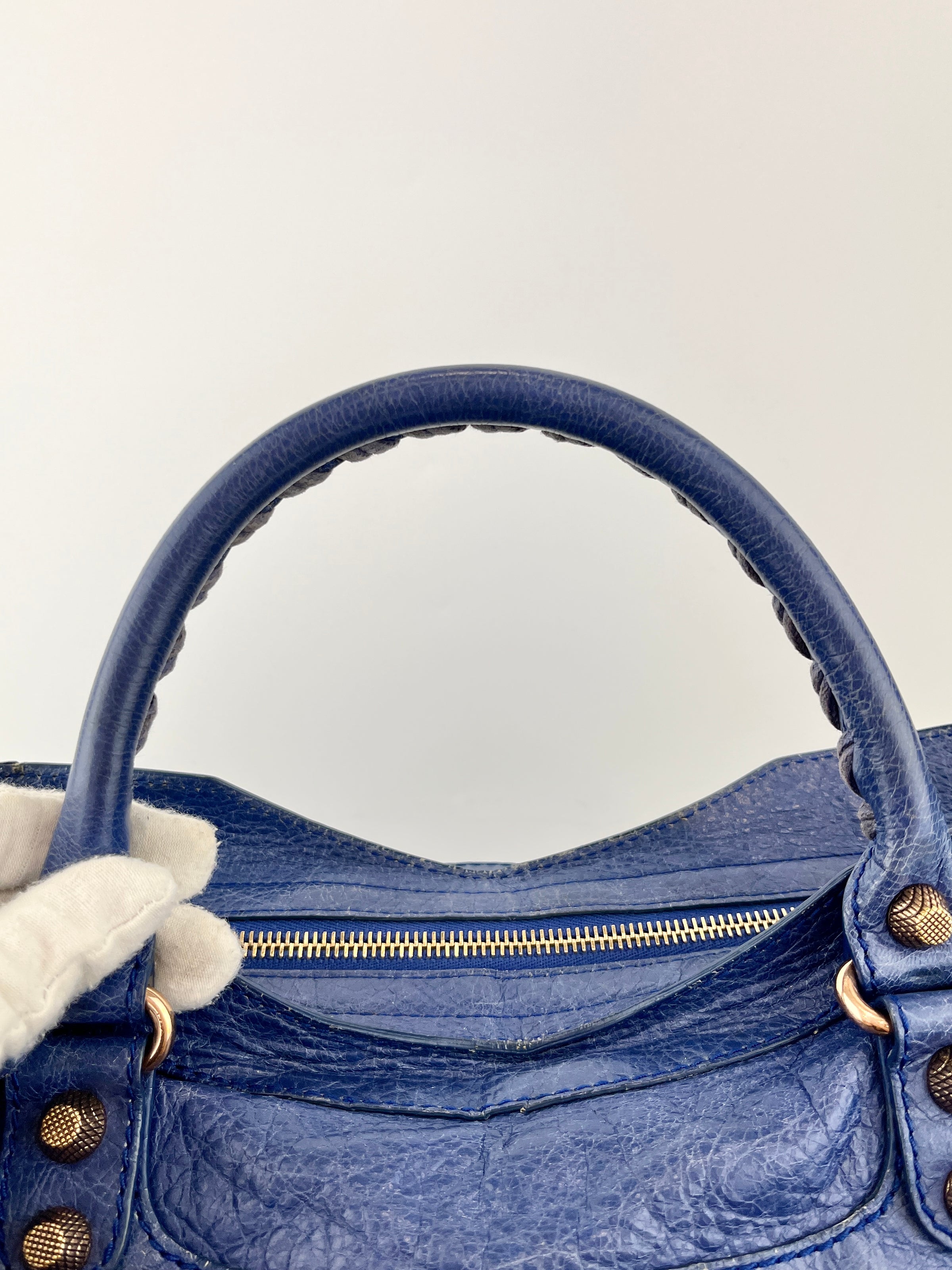 Bluette Lambskin Leather Giant 12 City Bag RGHW