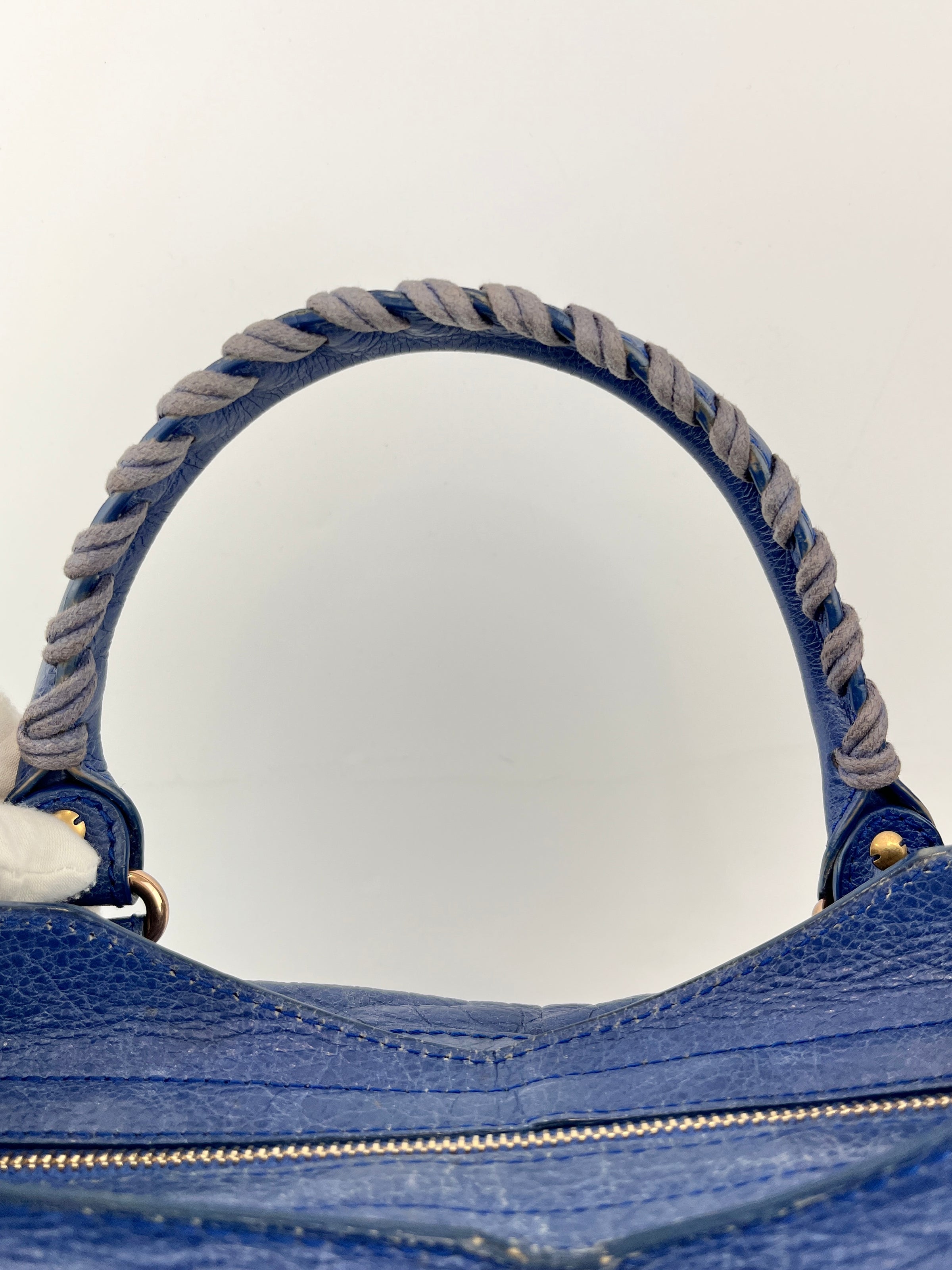 Bluette Lambskin Leather Giant 12 City Bag RGHW