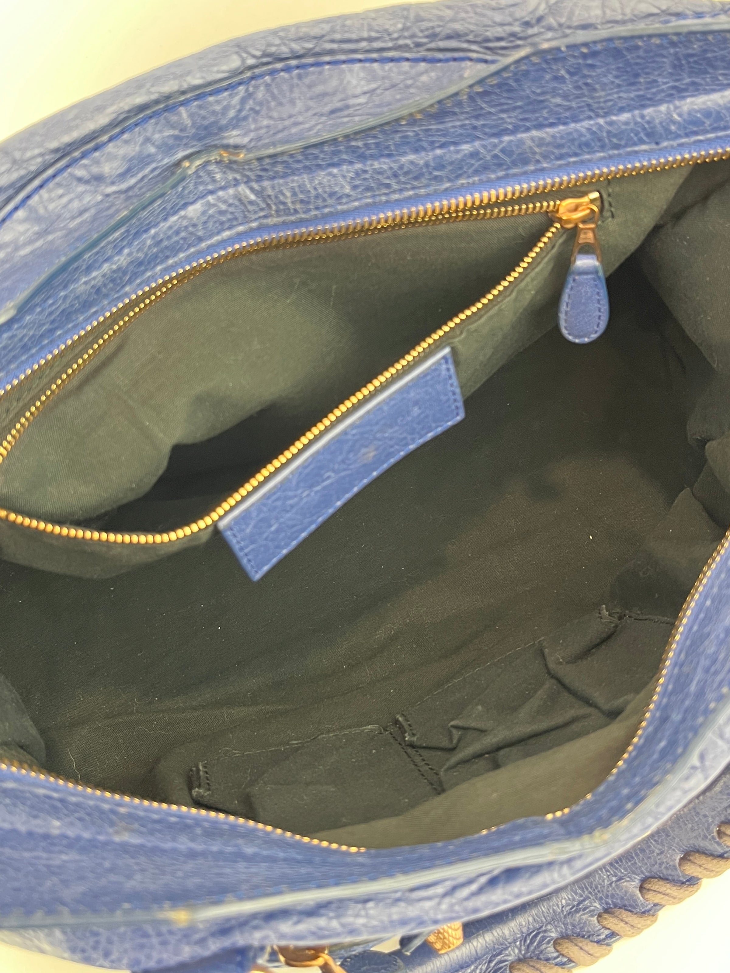 Bluette Lambskin Leather Giant 12 City Bag RGHW