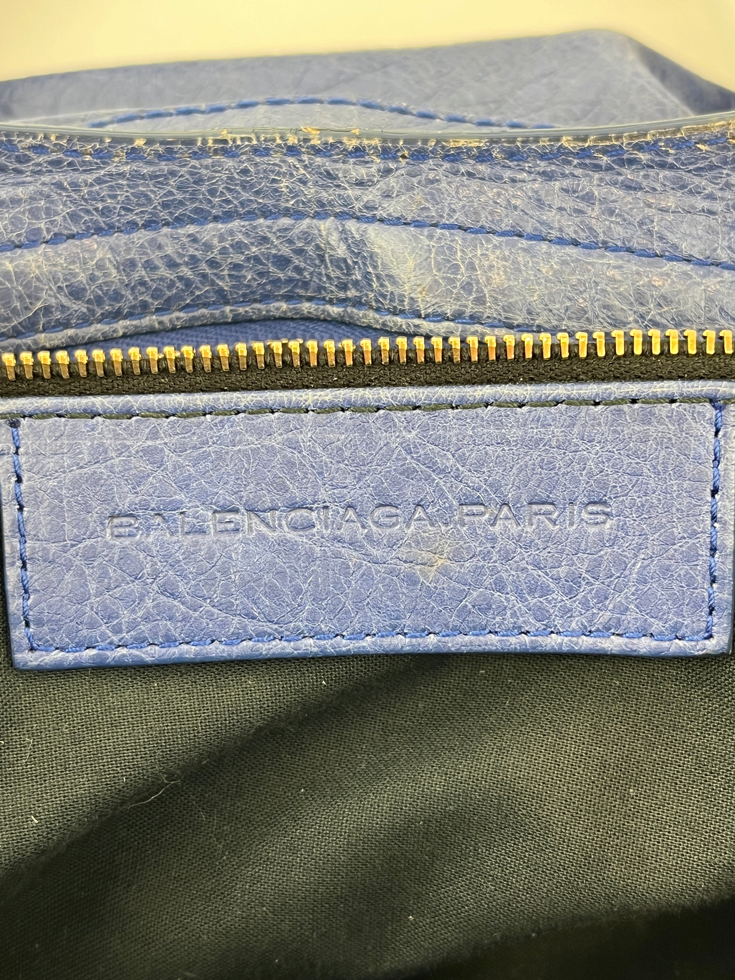 Bluette Lambskin Leather Giant 12 City Bag RGHW