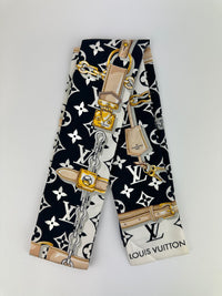 M78656 Silk Monogram Confidential Noir Bandeau