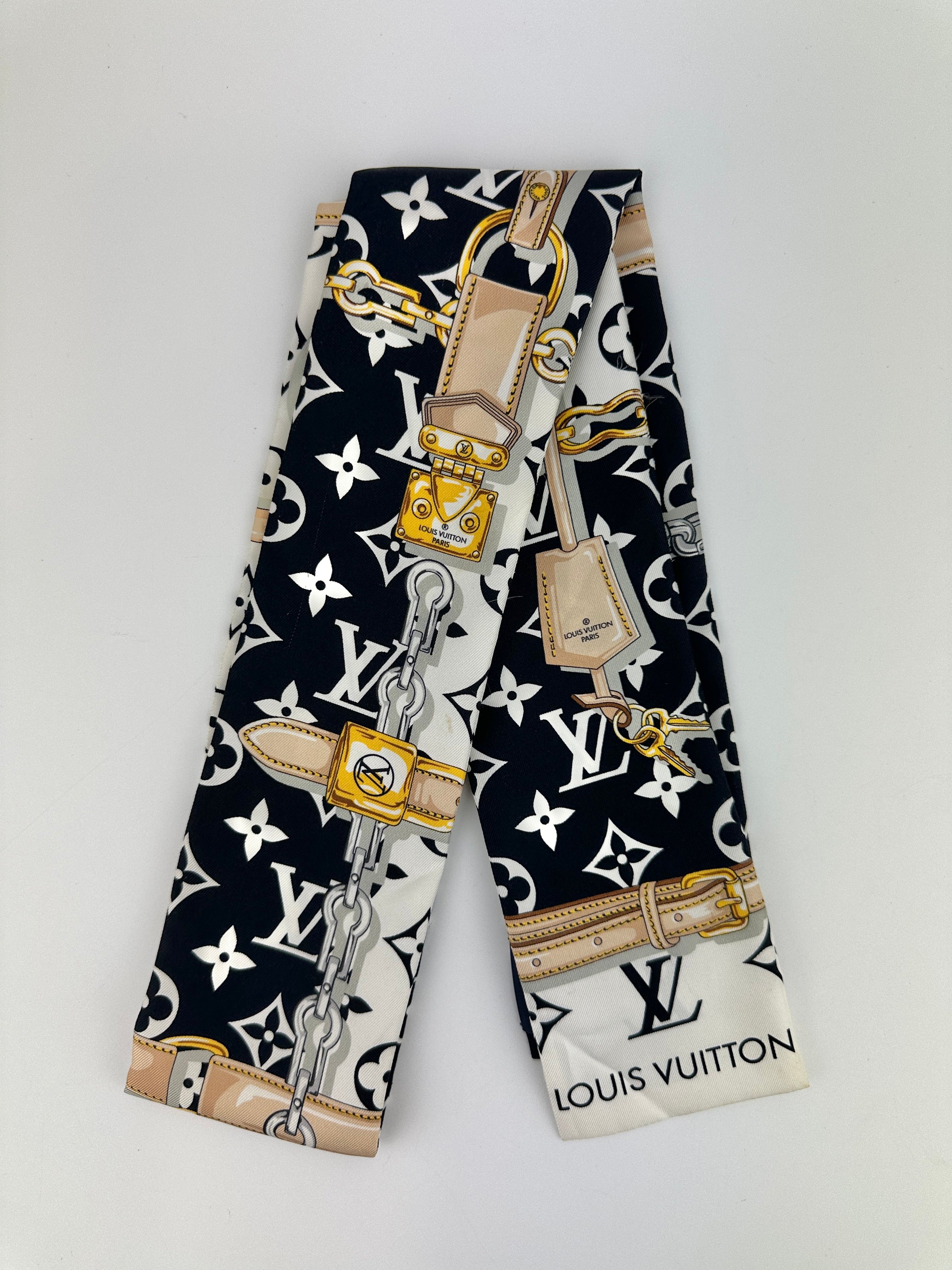 M78656 Silk Monogram Confidential Noir Bandeau